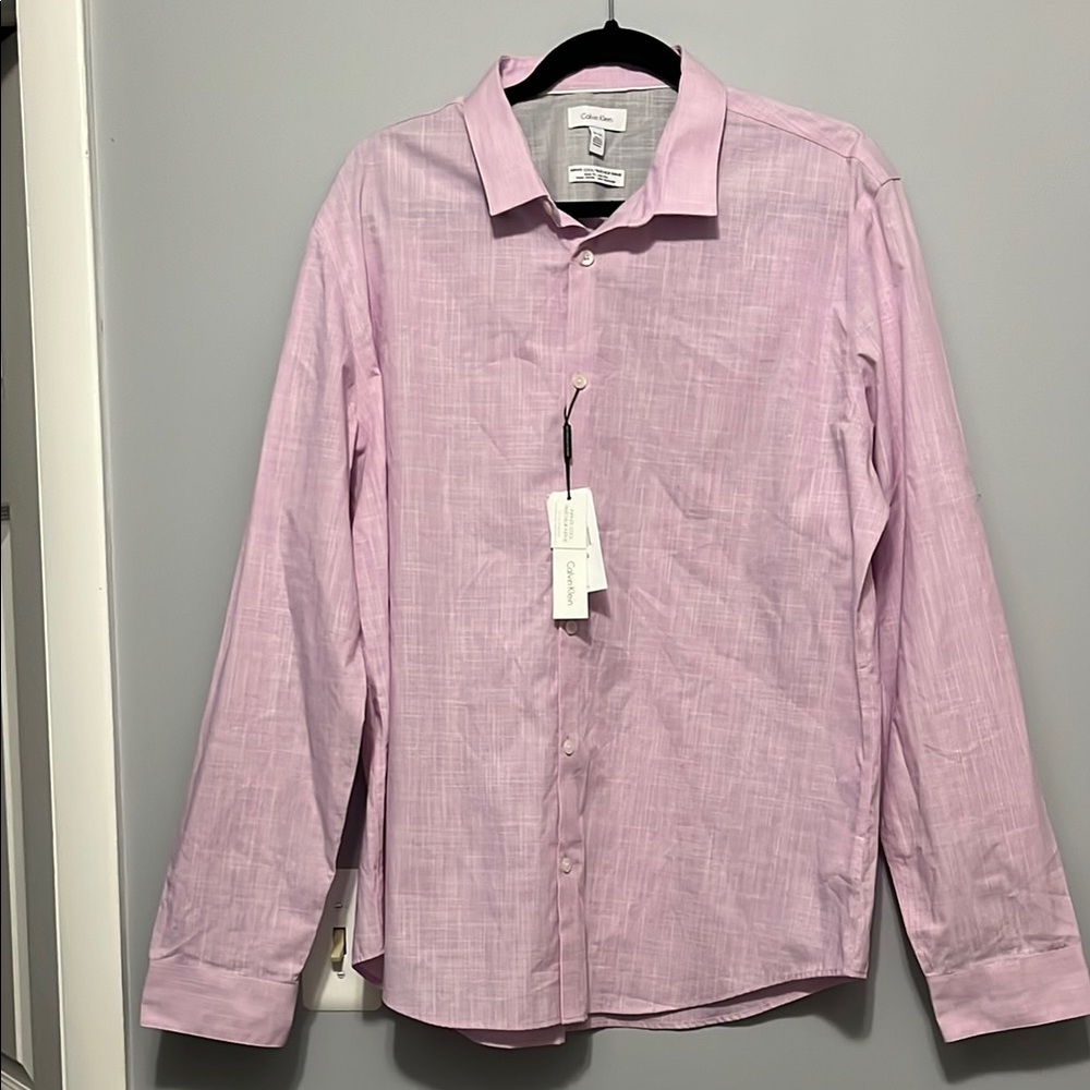 Calvin Klein Light Pink Button-Up Shirt